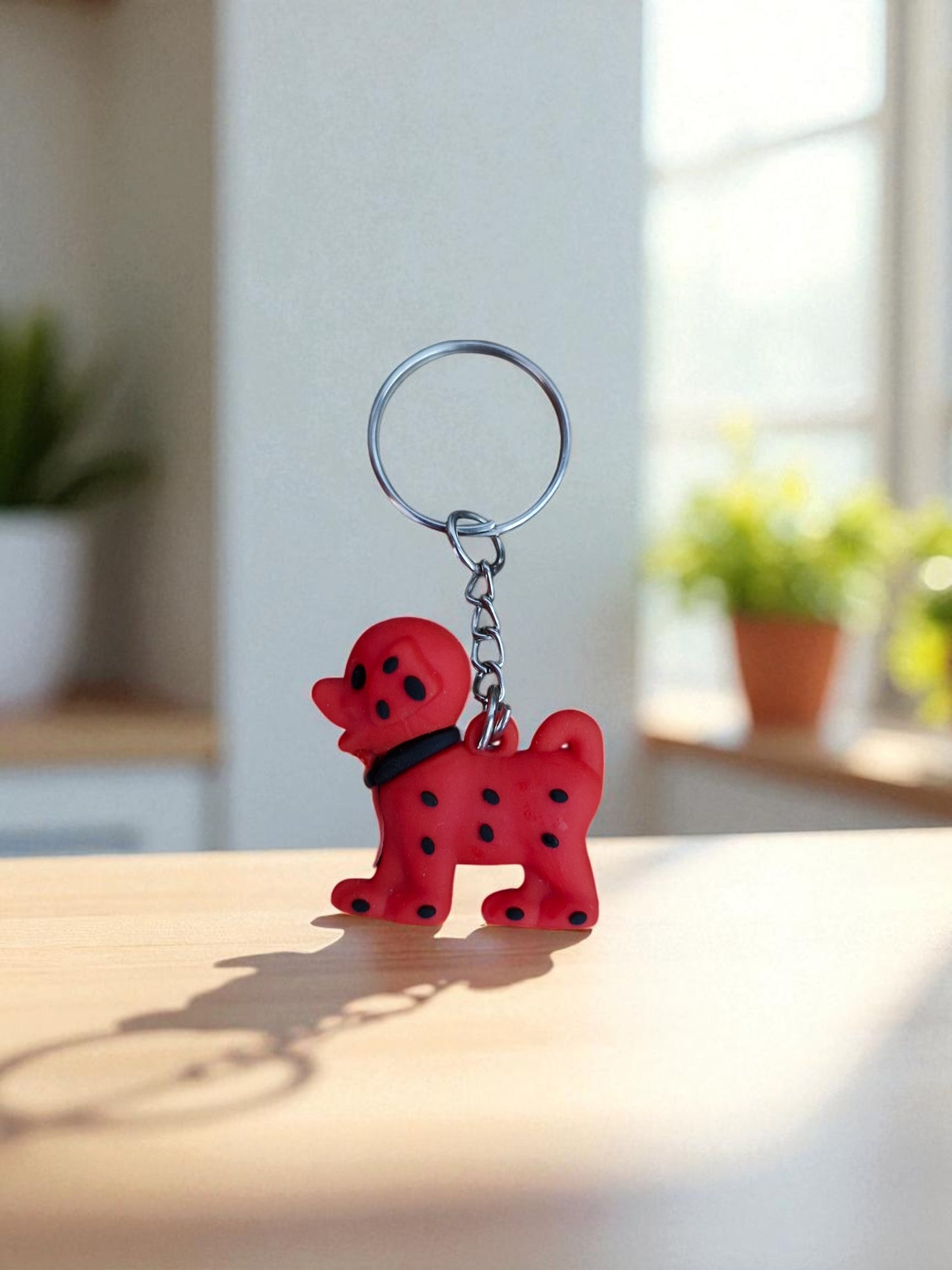 Red Cute Dog Keychain (K-151)