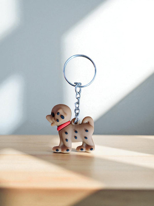 Brown Cute Dog Keychain (K-152)