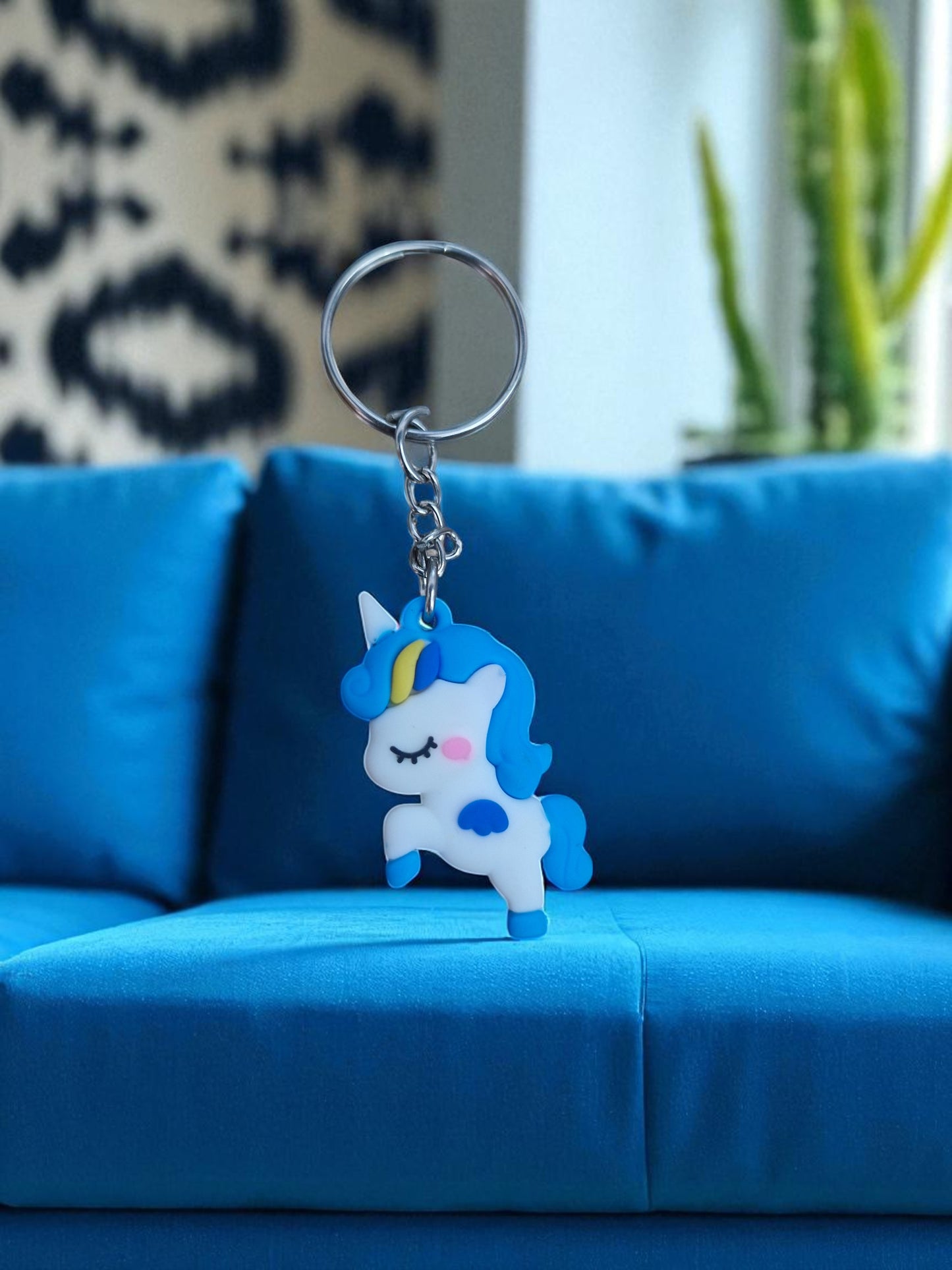 Blue Unicorn Keychain (K-176)