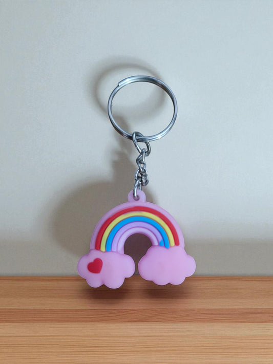 Pink Rainbow Keychain (K-138)