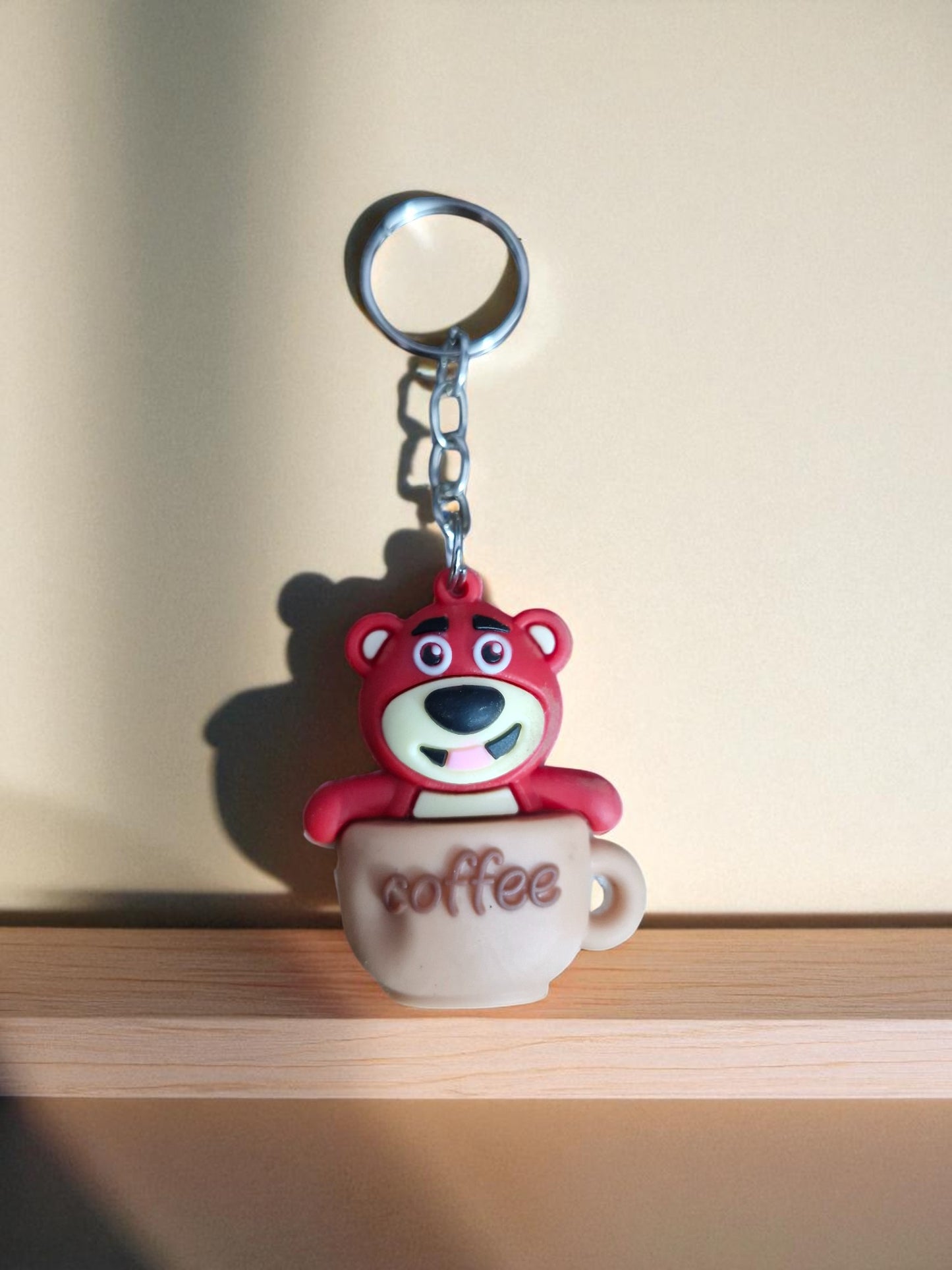 Pookie Bear Coffee Keychain ( Pack of one ) (K-199)