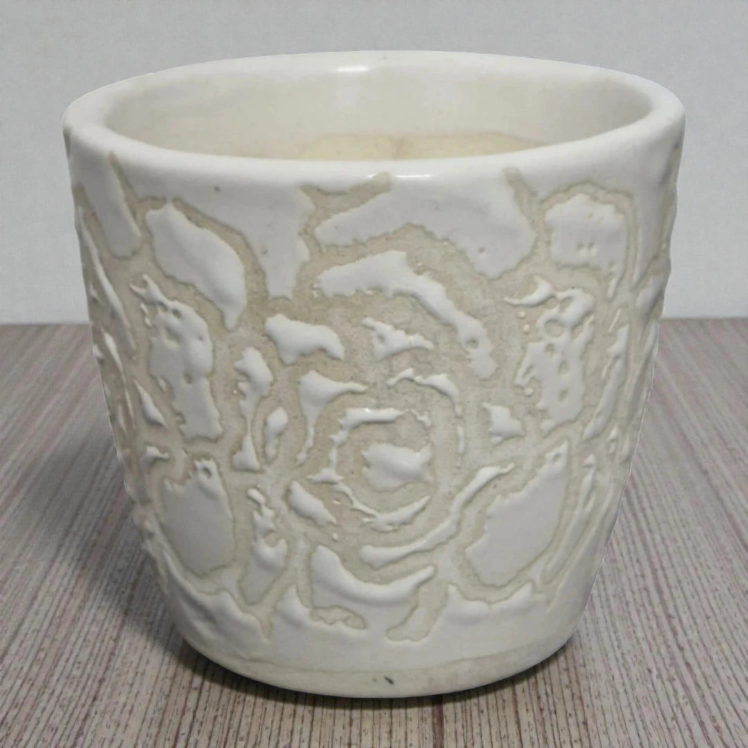 Whie Designer Flower Pot