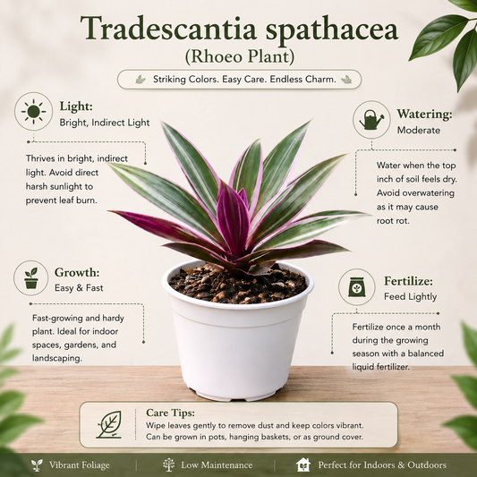 Tradescantia spathacea Rhoeo Plant
