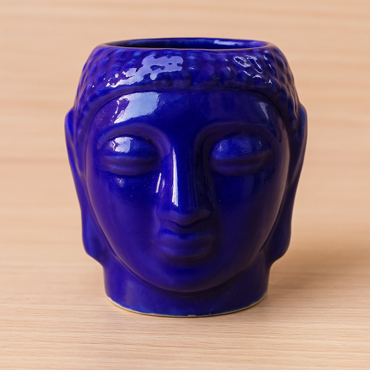 Purple Buddha Ceramic Planter