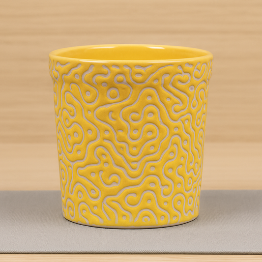 Round Yellow Pot