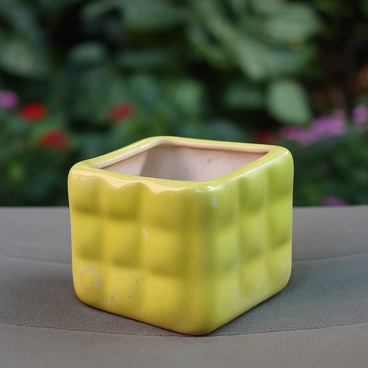 Pista Cubic Ceramic Planter