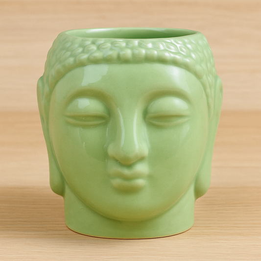 Green Buddha Ceramic Planter