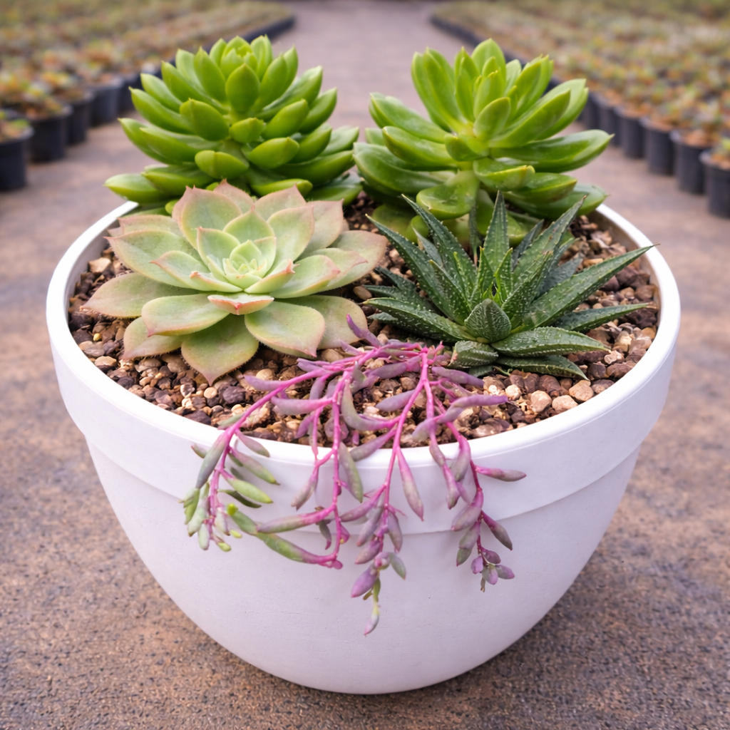 Combo D12 / Compact Succulent & Jade Plant Set