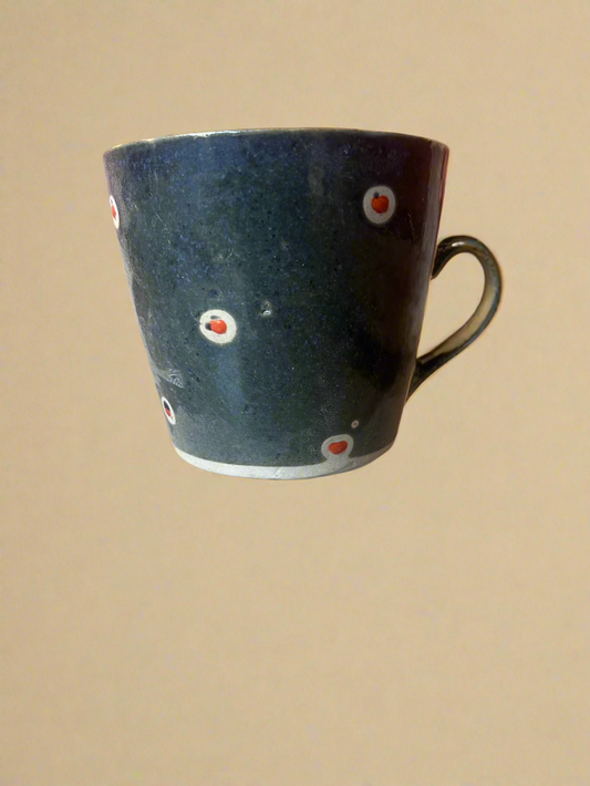 Black dot cup small pot