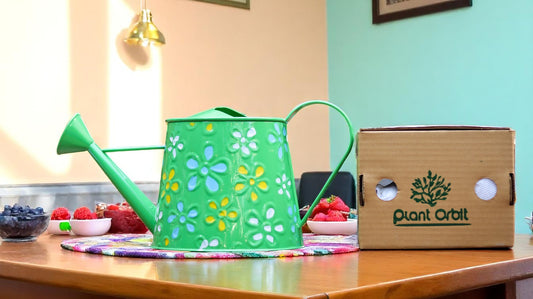 Green Metal Watering Can 1079 C