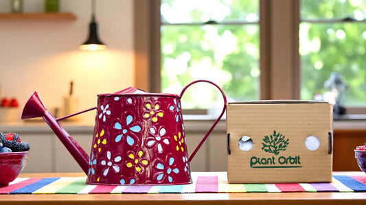 Purple Metal Watering Can 1079 D