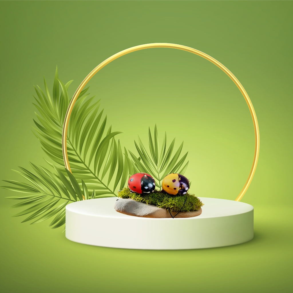 Lady Bug Pin 1 Pair Miniature (M-160)