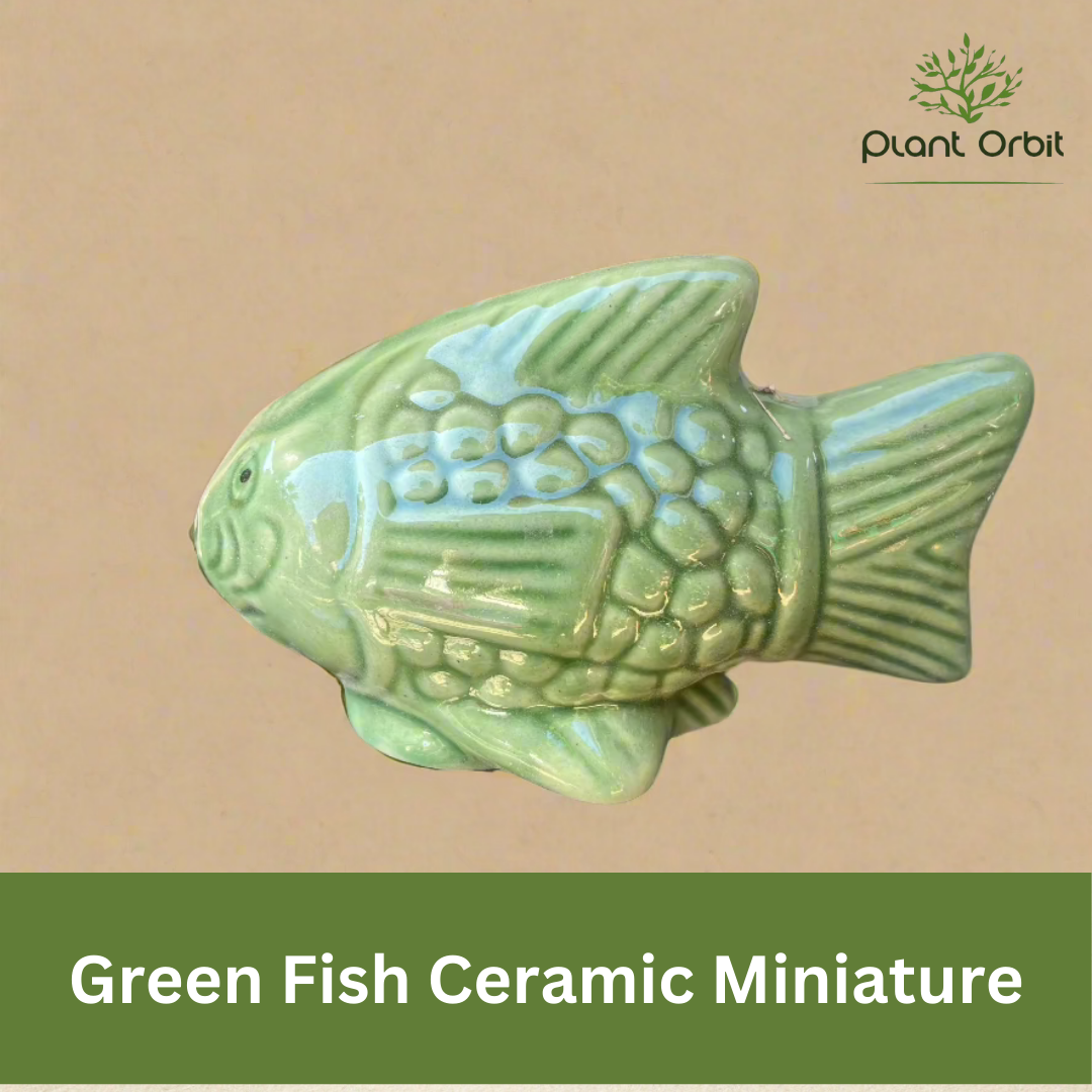 Green Fish Ceramic Miniature