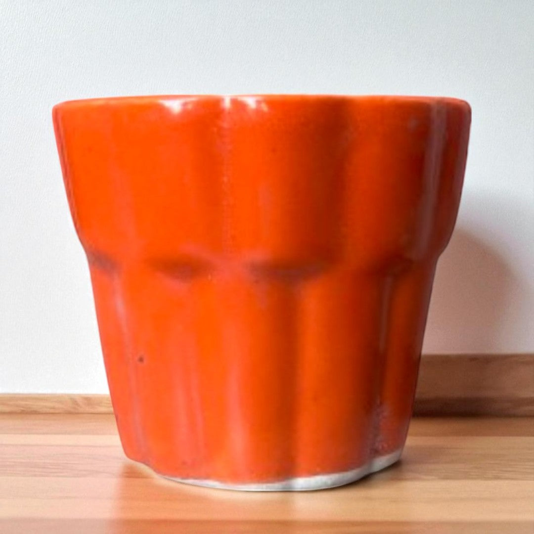 Orange cup pot