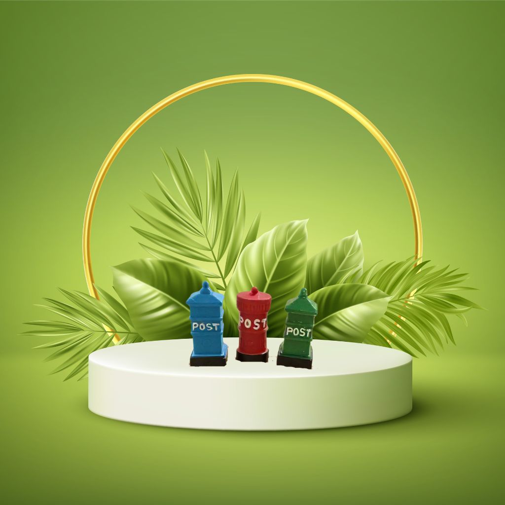 Post Box Set of 3 Miniature (M-221)