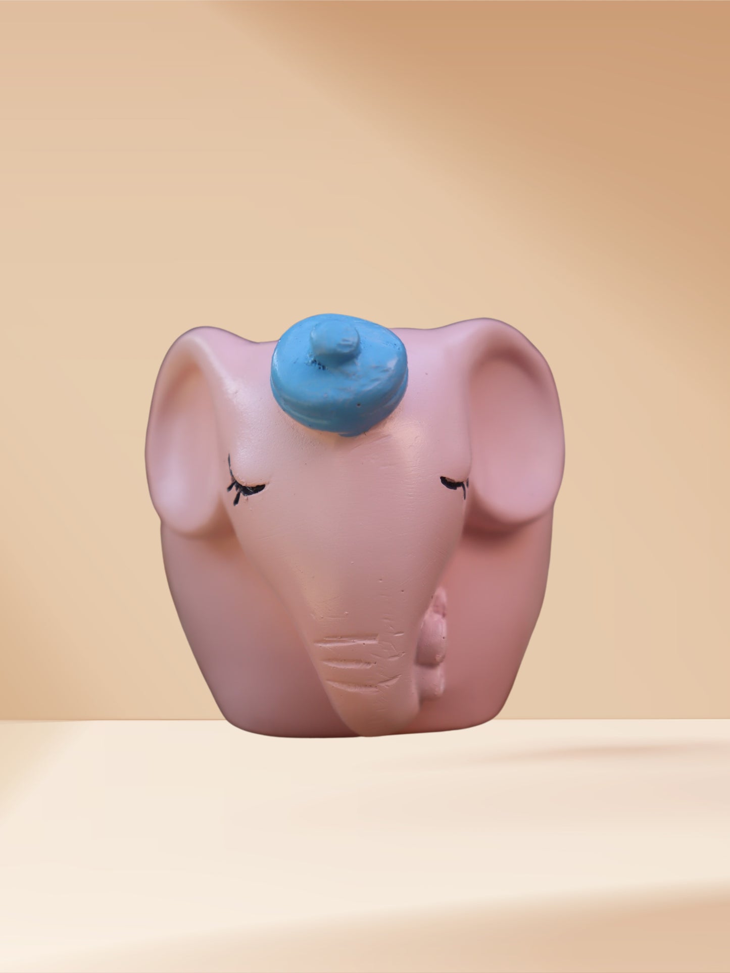 Sleeping Pink Elephant Planter