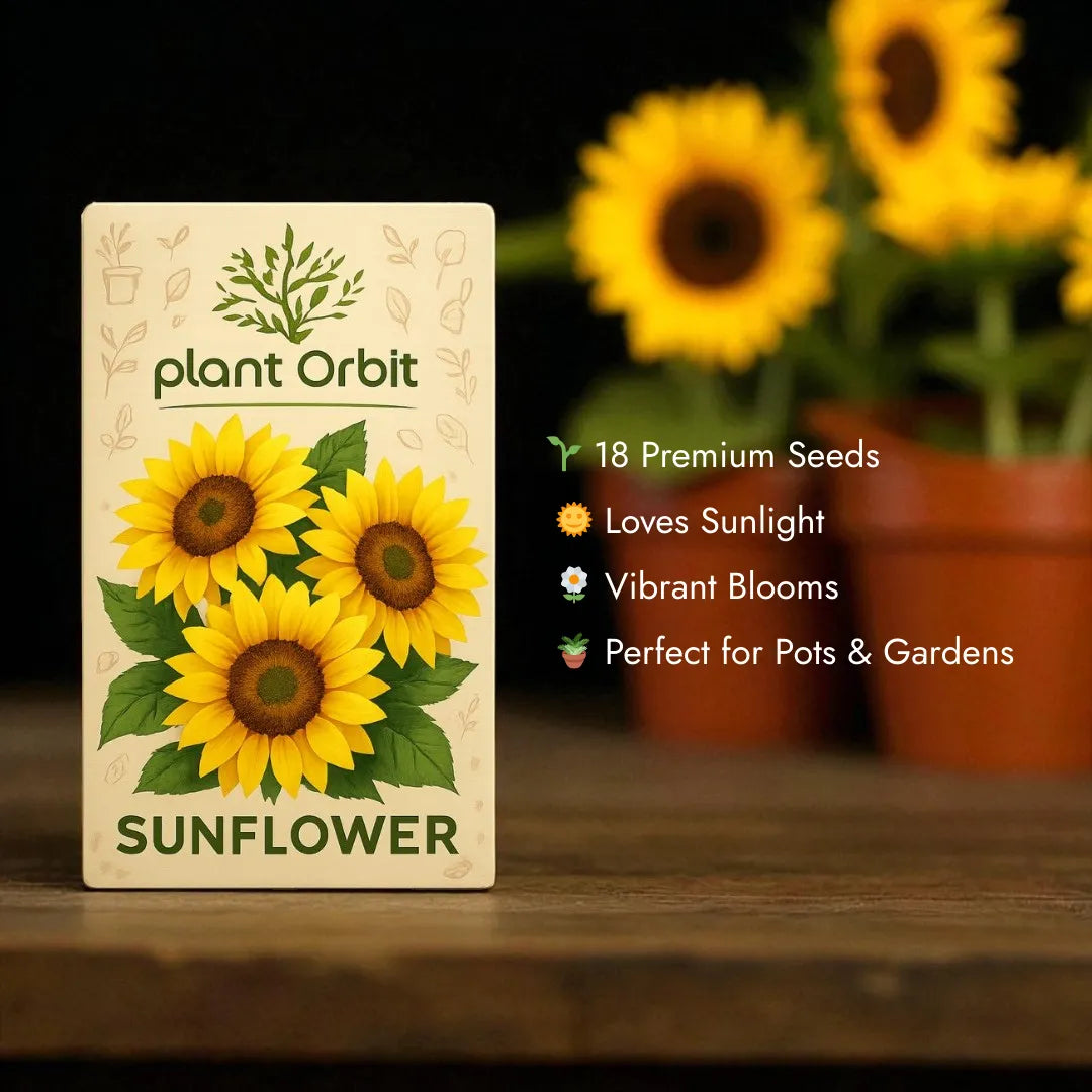 Sunflower Growing Kit (Seeds + Soil Mix + Coir Pot)