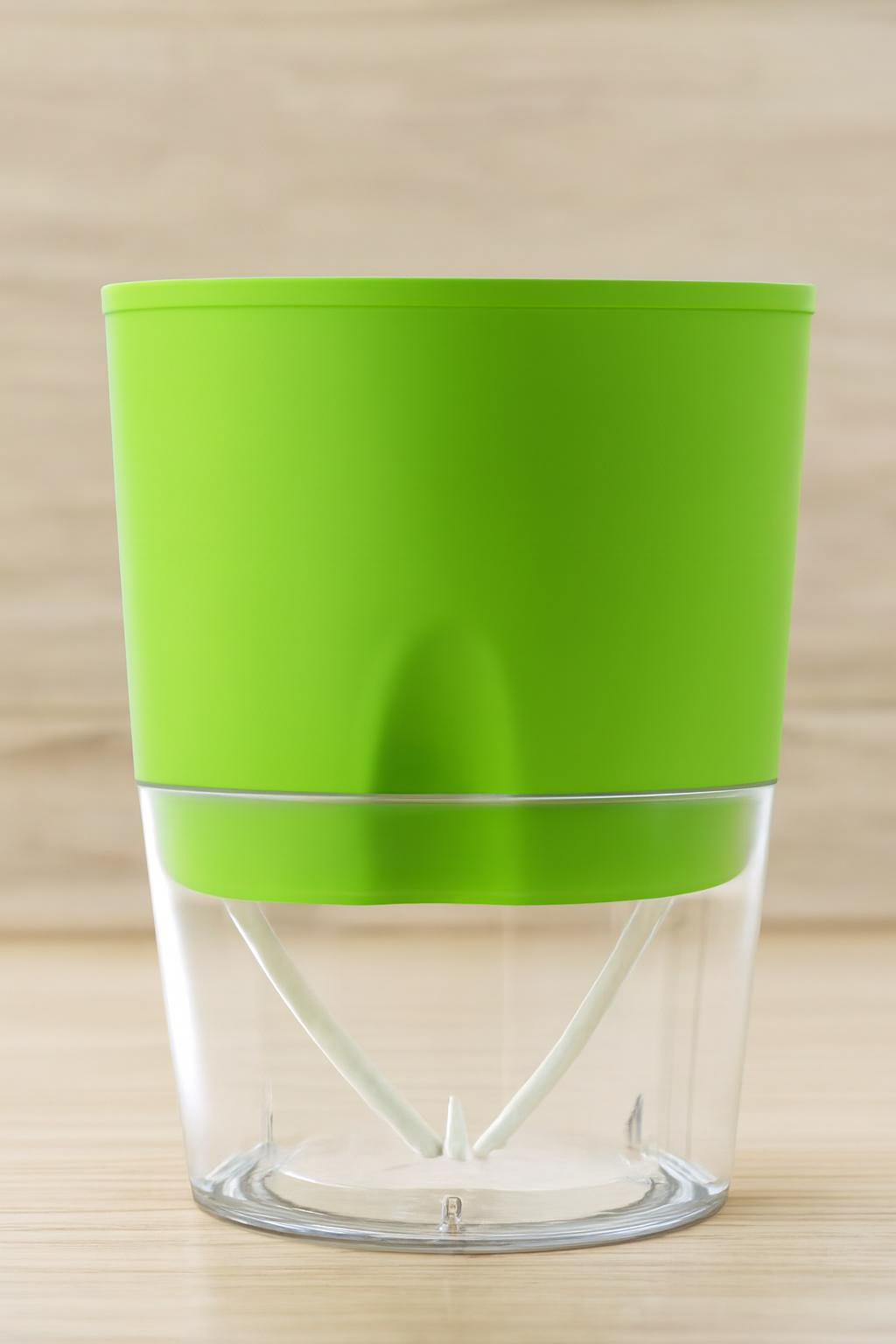 Green self watering pot