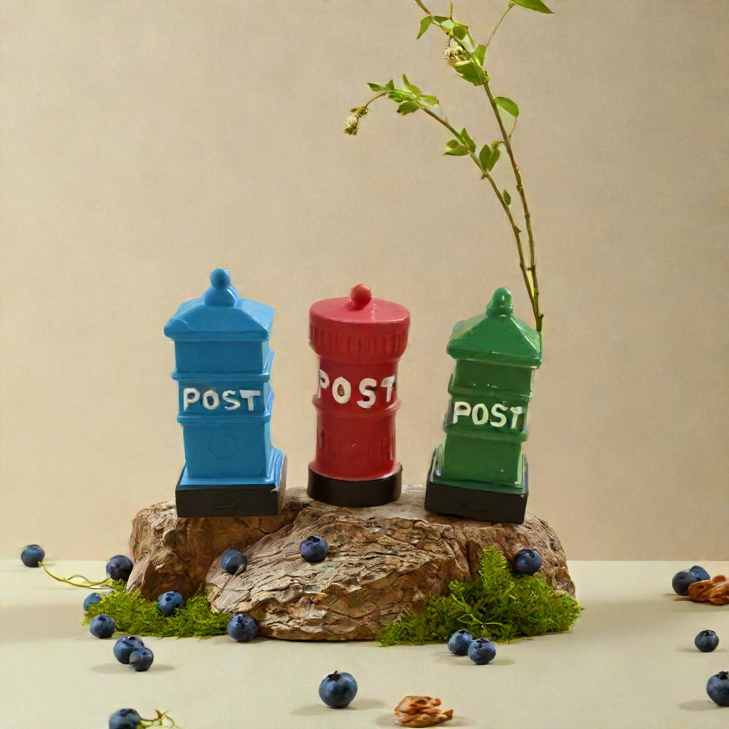 Post Box Set of 3 Miniature (M-221)