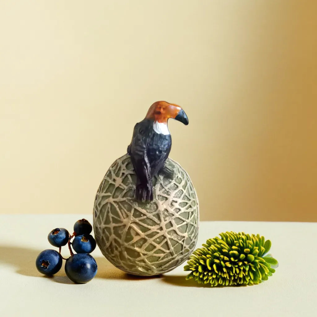 Bird On Log Miniature (M-228)