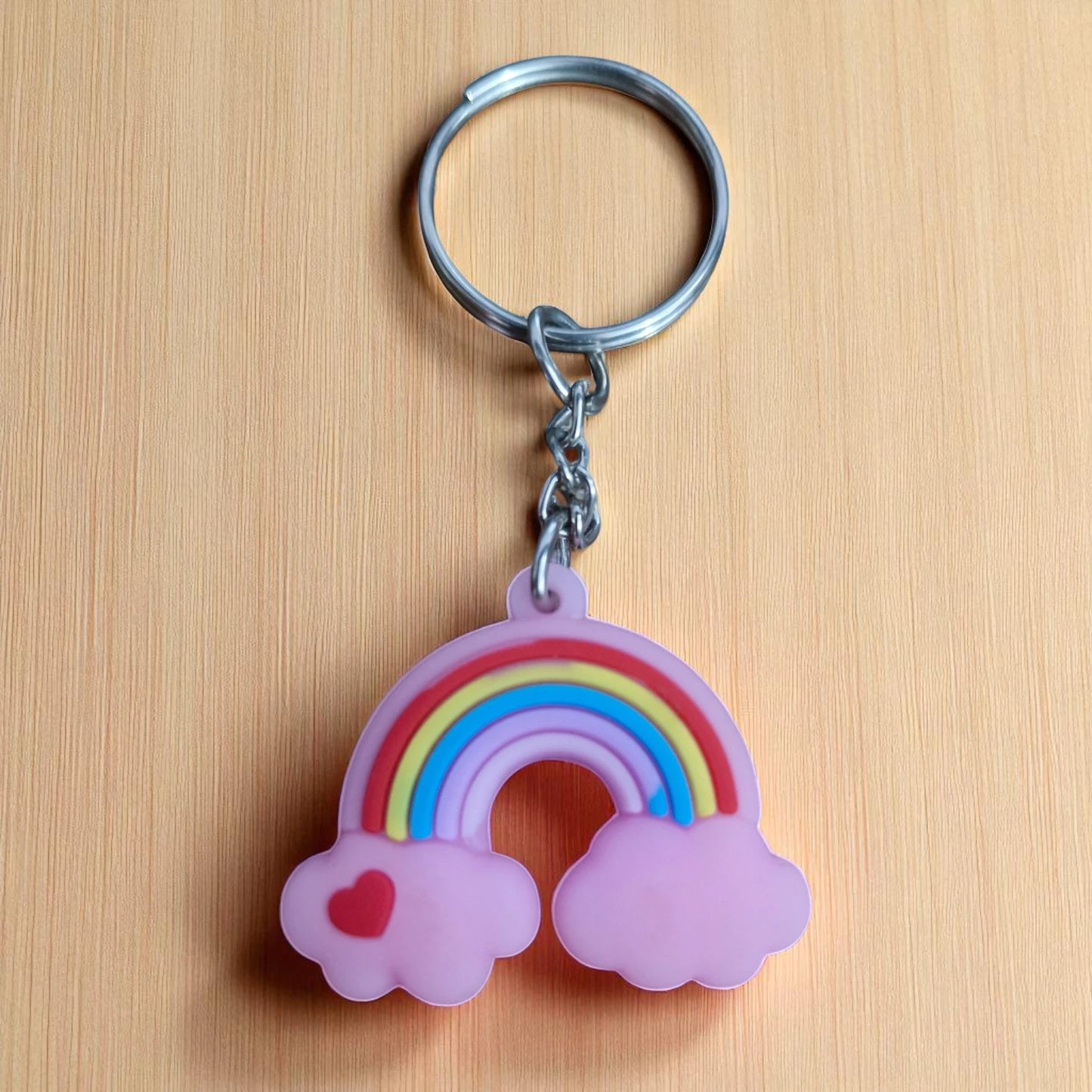 Pink Rainbow Keychain (K-138)