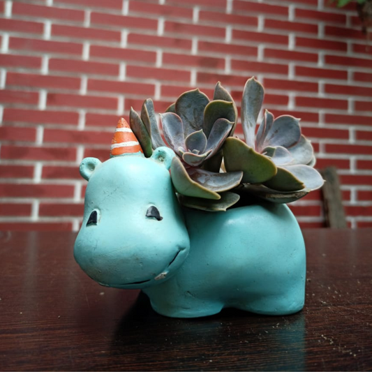 Cute Hippo Planter plant-orbit