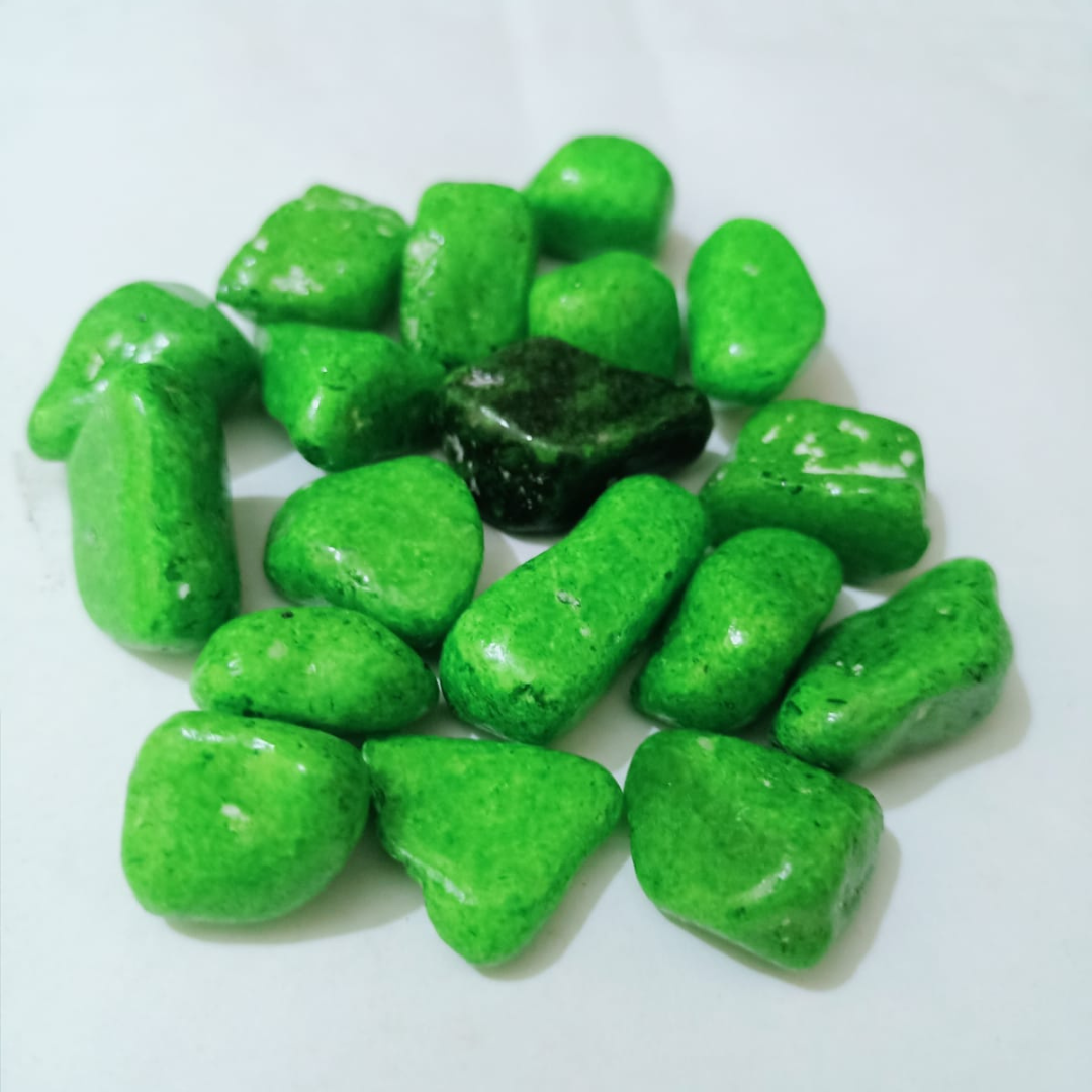 Light Green Decorative Pebble Stones (100 g)