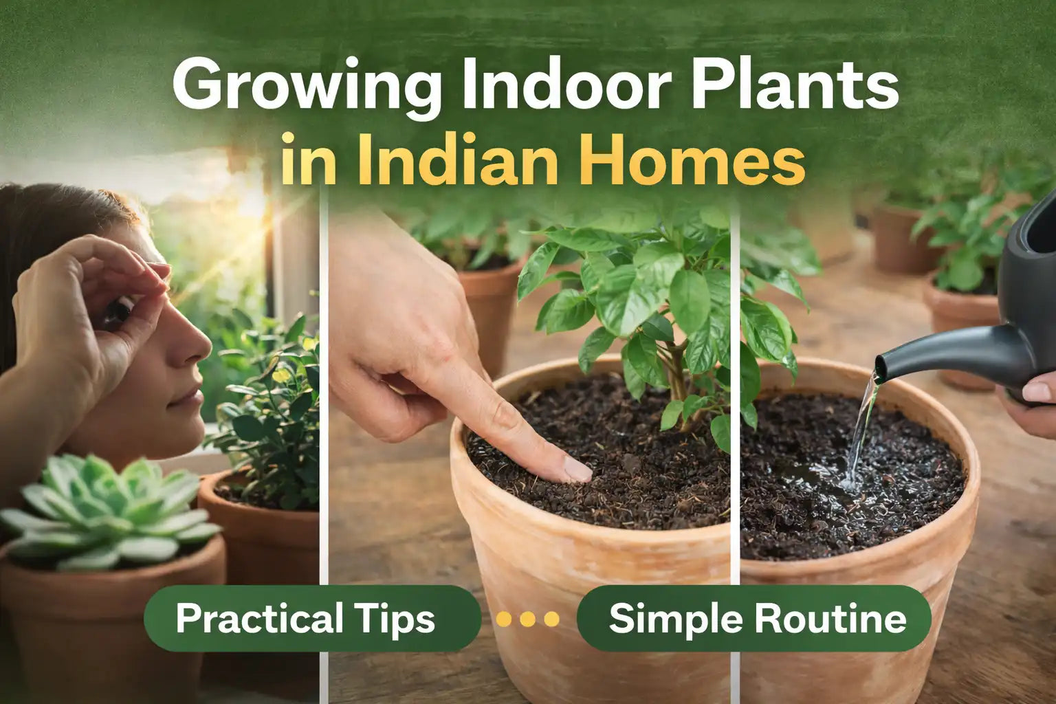 Indoor Plants for Home in India | Simple beginner Care Guide – Plant Orbit