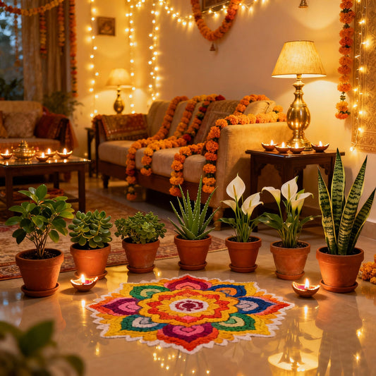 Diwali 2025 with Indoor Plants For Home: Festive Homes, Happy Hearts