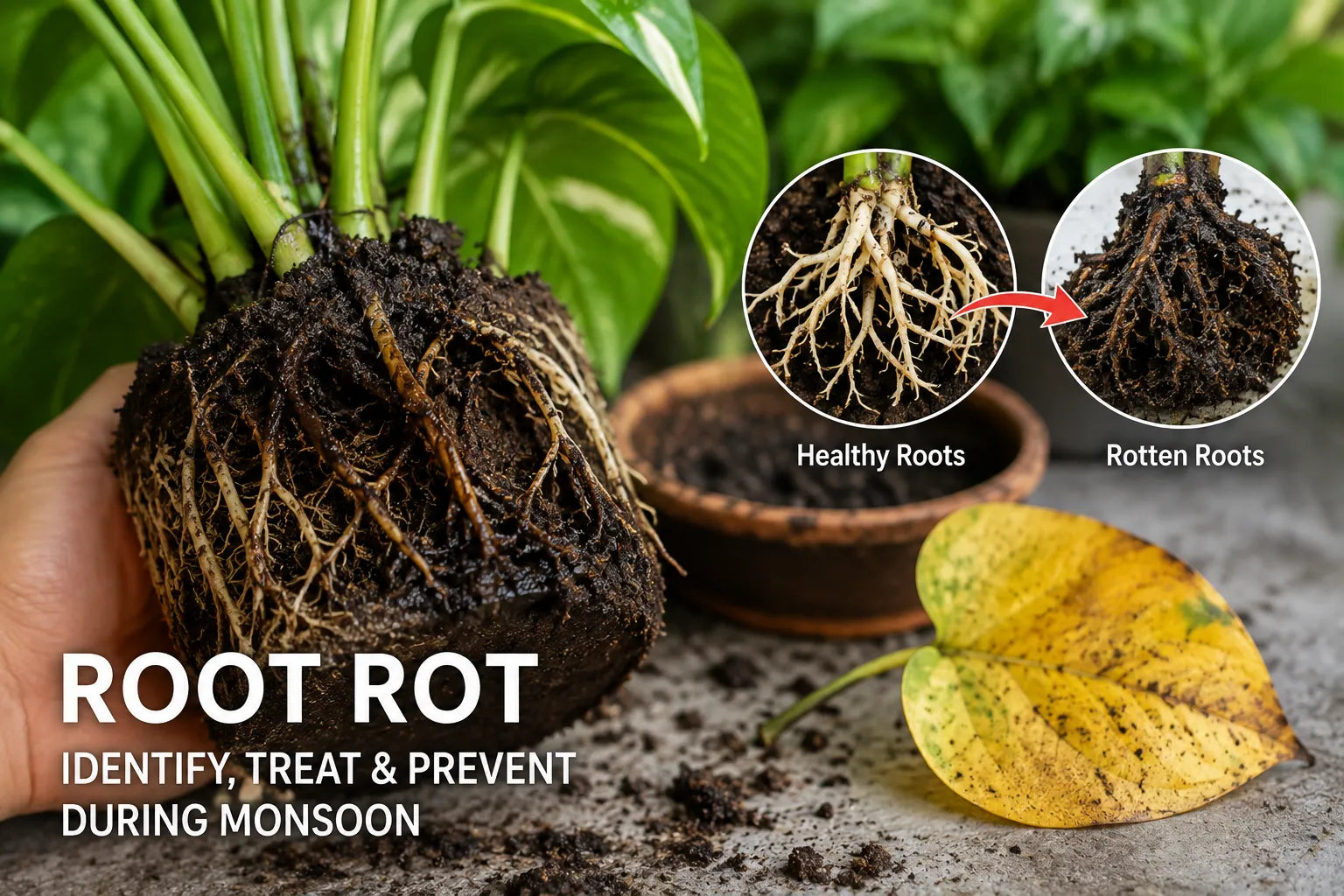 Root Rot in Plants: Signs, Causes, Treatment & Prevention
