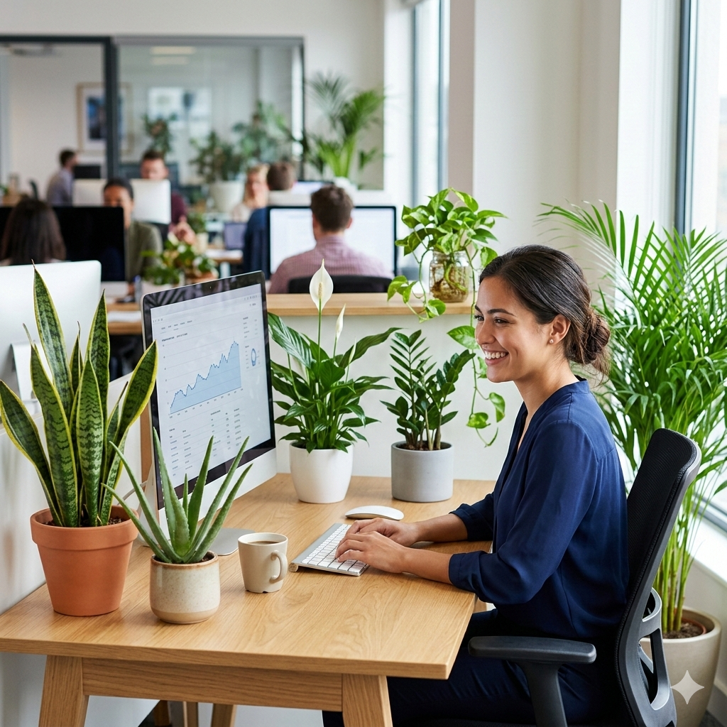 Best Indoor Plants  For Office : A Complete Guide to a Greener Workspace