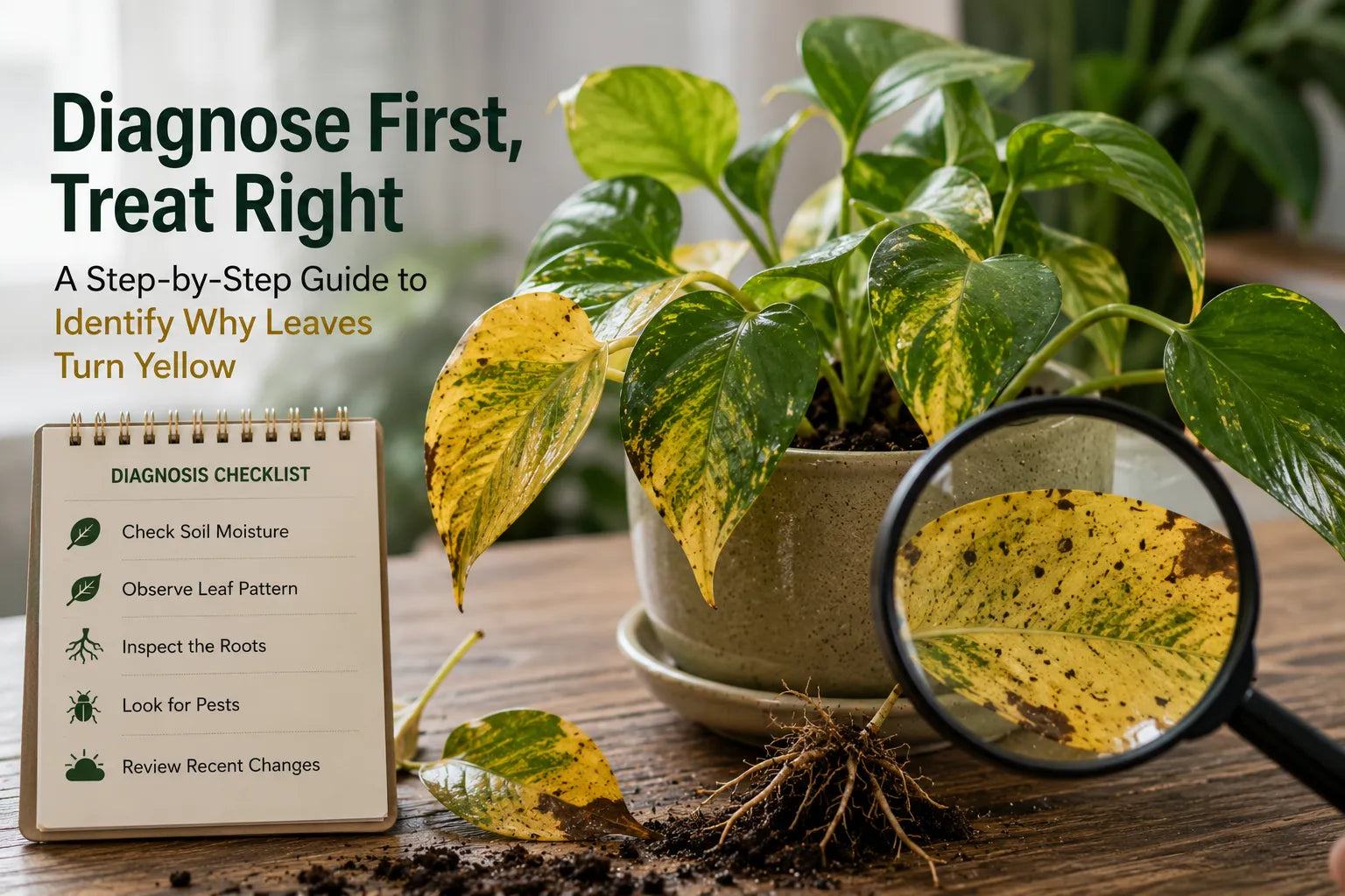 How to Diagnose Yellow Leaves on Plants: A Step-by-Step Troubleshooting Guide