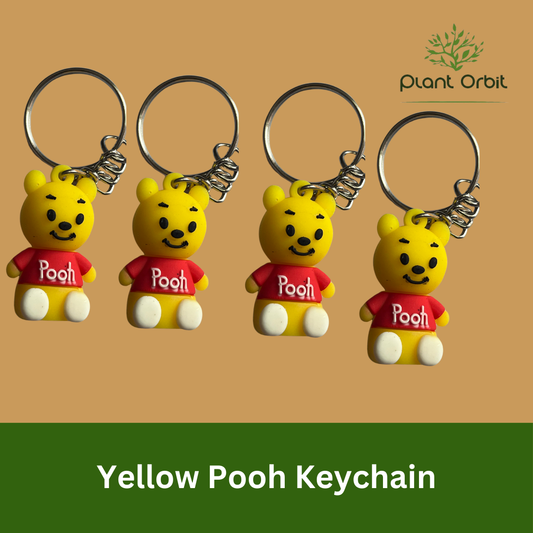 Yellow Pooh Keychain