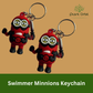 Swimmer minions keychain