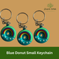 Blue Doughnuts small Keychain