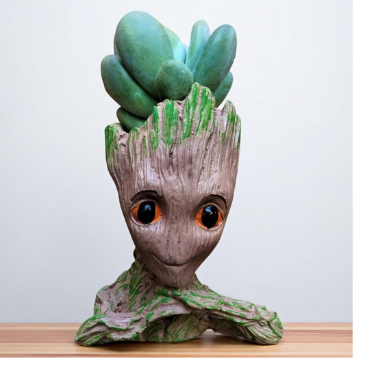 Folded Groot Resin Planter