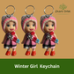 Winter girl Keychain