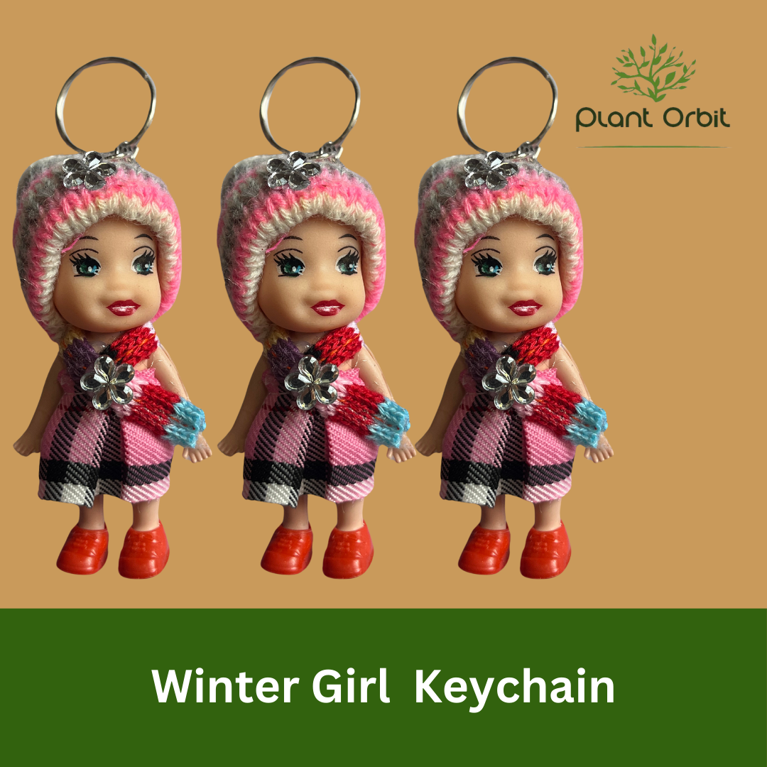 Winter girl Keychain