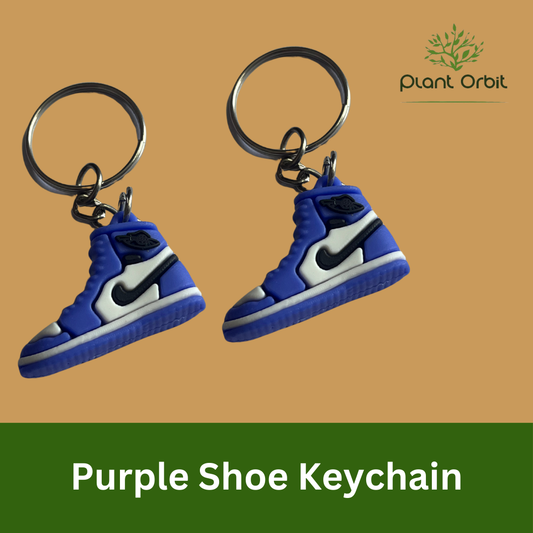 Purple Shoe Keychain