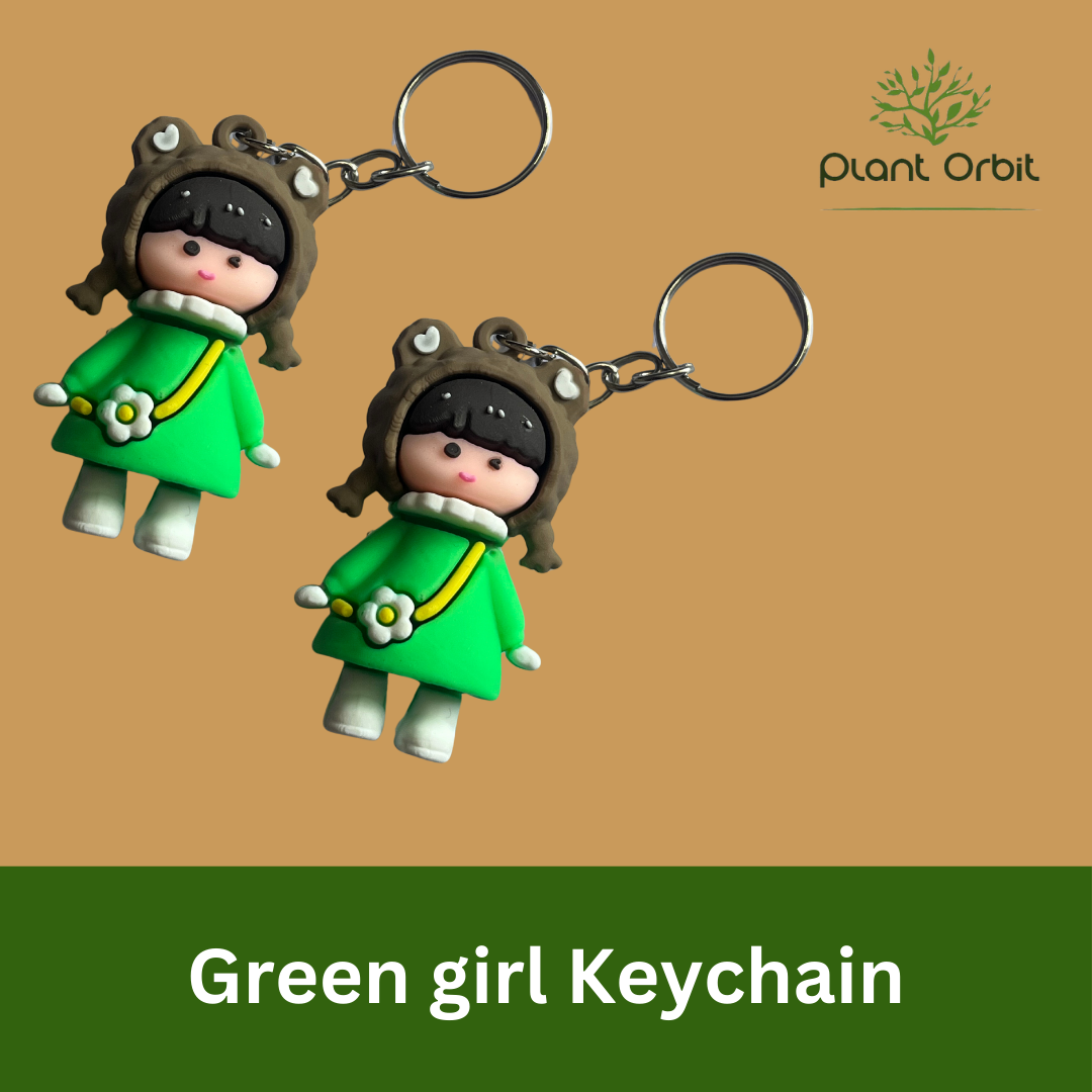 Green Girl Keychain