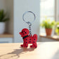 Red Cute Dog Keychain (K-151)