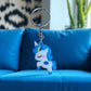 Blue Unicorn Keychain (K-176)