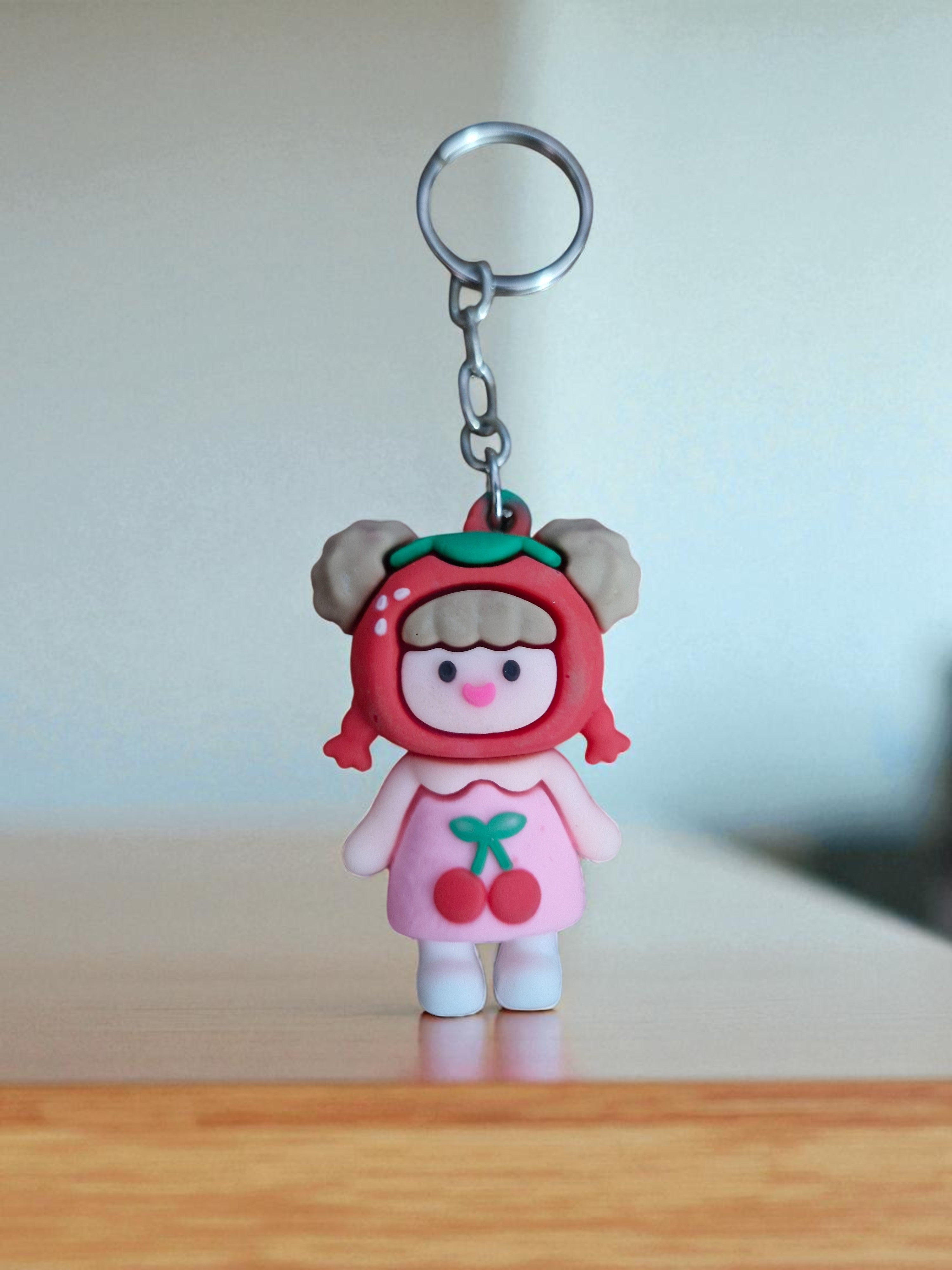Pink Doll Keychain (K-179)