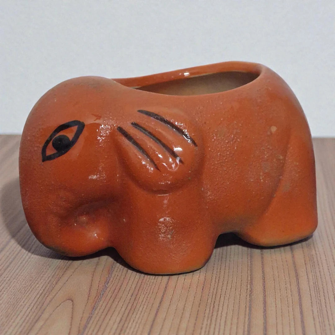 Baby Elephant-Shaped Ceramic Pots (Multiple Colours)