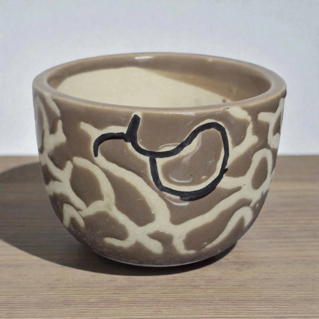Light Brown Glazed Ceramic Pot