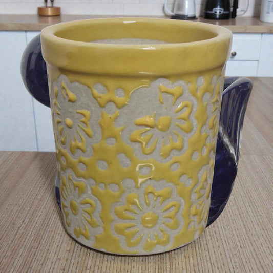 Yellow Flower Designer Ceramic Pot