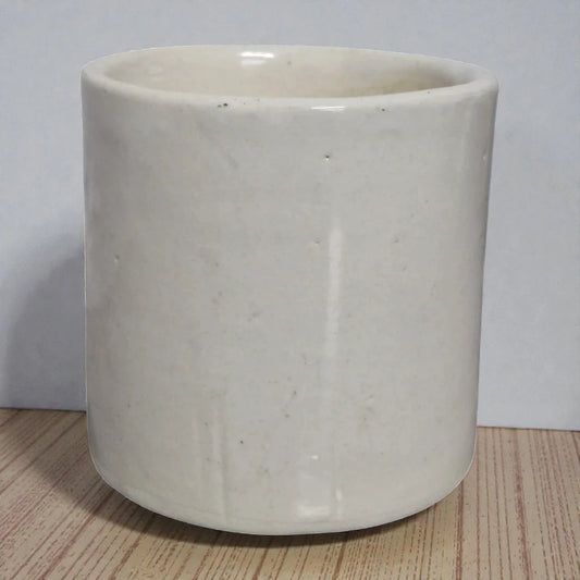 Plain White Ceramic Pot