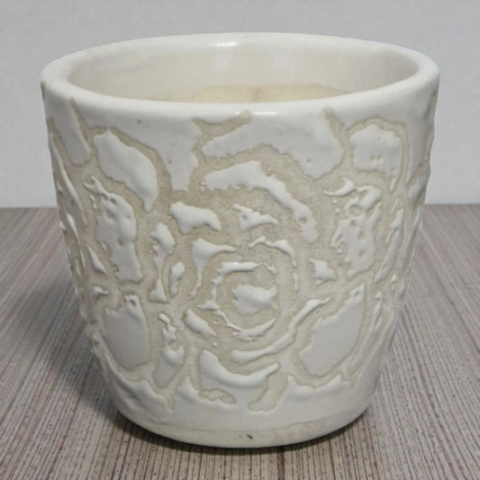 Whie Designer Flower Pot