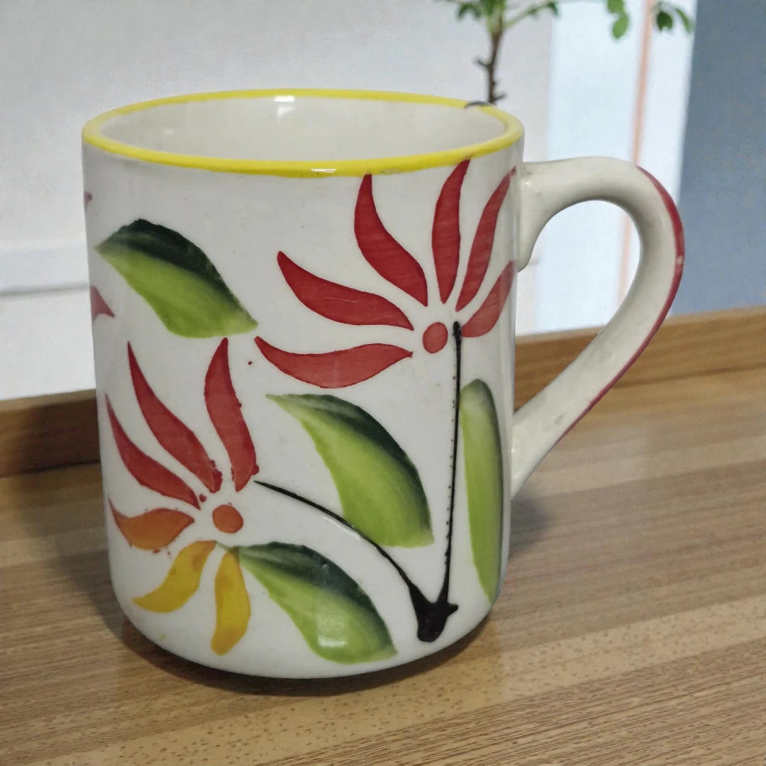 Ceramic Flower Designer Cup