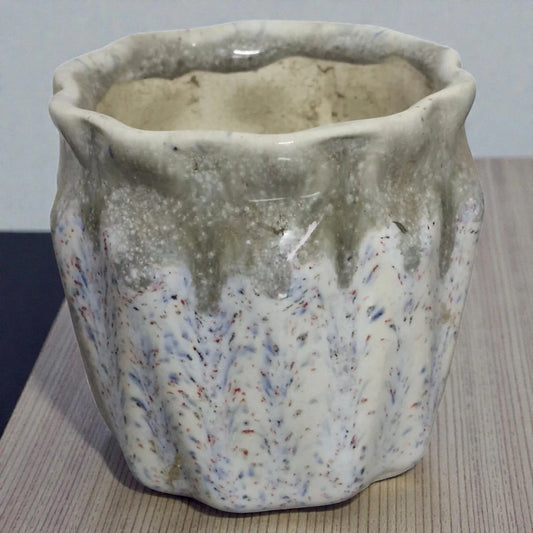 Cream Stone Ceramic Pot